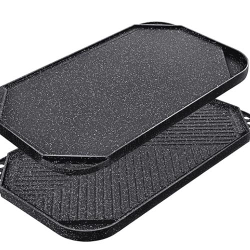 Nonstick Reversible Grill Griddle Pan Cast Aluminum 19.5 x