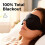 Μάσκα ύπνου 3D Contour με Memory Foam και ρυθμιζόμενο λουράκι 4