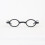 Black Plastic Reading Glasses +1.50 Round Frame 2