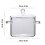 Casserole en verre borosilicate 1 quart avec poignées isolantes 1