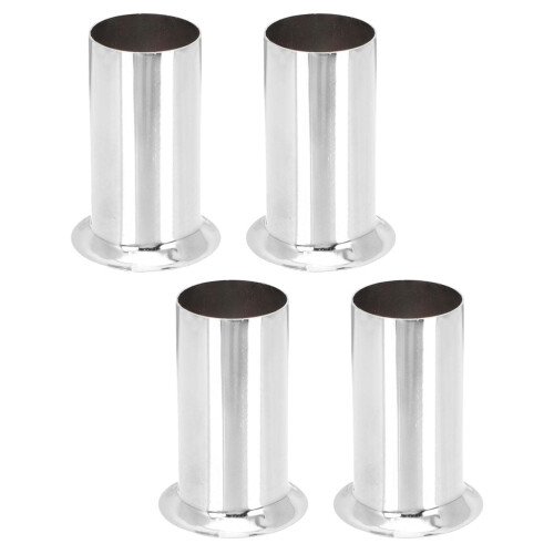 FRCOLOR Cache-plafonnier argenté 4 pièces
