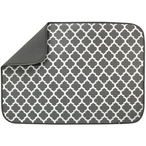 Tapis égouttoir extra large 45,7 x 61 cm gris