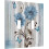 Plaque d'interrupteur ABS au design abstrait, 2 boutons 1