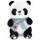 Peluche Panda avec Écharpe en forme de cœur bleue 25 cm 1