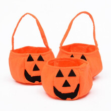 Halloween-kurpitsakarkkipussit, kuitukankaat, 3 kpl