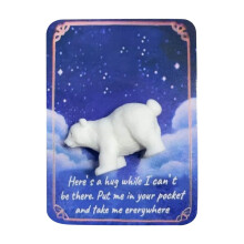 Pocket Hug Elephant Card with Inspirational Quote