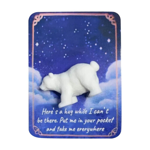 Pocket Hug Elephant Card with Inspirational Quote