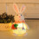 Jucărie de pluș iepuraș de Paște luminat, 1 bucată 1