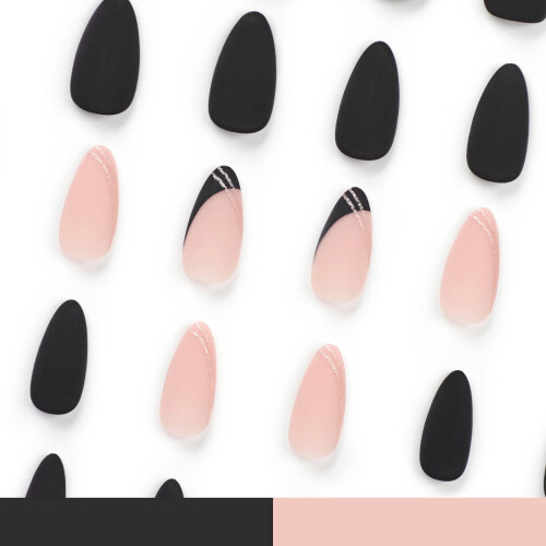 Kit de unhas postiças com 24 peças para crianças 1