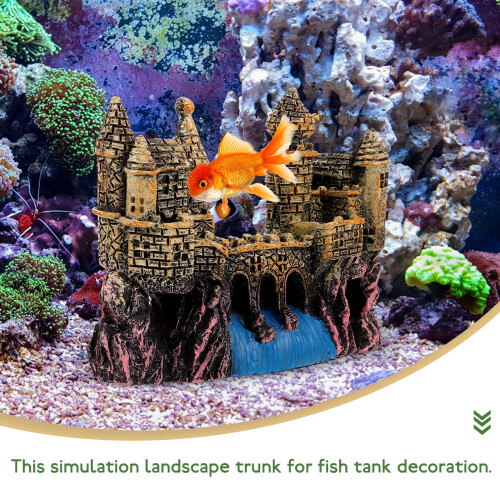 Διακόσμηση Ενυδρείου από Ρητίνη Castle11.5x8.5x3.5εκ. 2