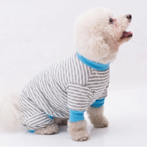 Body rayé en coton pour petits chiens et chats, taille S 2