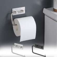 Wandgemonteerde toiletpapierhouder, 180 draaibaar, roestvrij staal