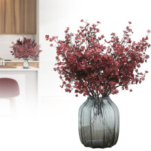 12 unidades de flores artificiais de gypsophila de seda
