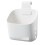 Panier suspendu blanc pour porte ou mur avec trous de drainage 1