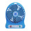 Ventilateur de bureau LED portable avec 3 vitesses et rechargeable par USB 1