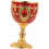 Bicchiere da vino vintage in lega, 30 ml, con stelo. 1