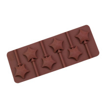Moule à sucettes en silicone à 8 cavités pour chocolat et bonbons durs