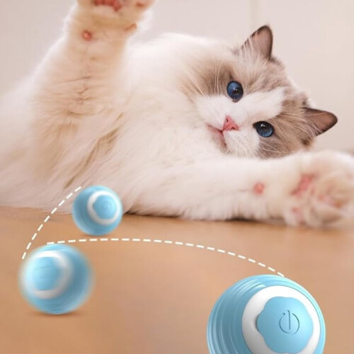 Interactive Cat Toy Ball – 4.3 cm Silicone Rolling Ball 2