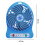 Ventilateur de bureau LED portable avec 3 vitesses et rechargeable par USB 2
