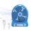 Ventilateur de bureau LED portable avec 3 vitesses et rechargeable par USB 3