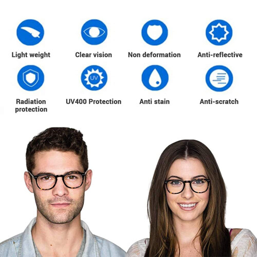 DOMETOUR Blauwlichtfilterbril Unisex 2