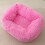 Panier douillet auto-chauffant rose pour petits chiens 2
