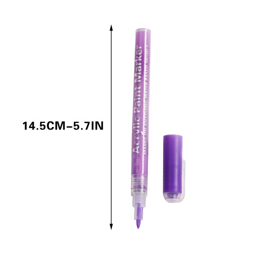 Paarse acryl nagelstift 5ml met zachte punt 1