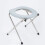 Chaise percée pliante en acier portable, capacité de 100 kg 3