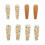 Roze medium coffin plaknagels (24 stuks) 2