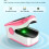Saturimetro da dito rosa con display OLED 3