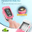 Saturimetro da dito rosa con display OLED 4