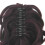 Dark Red Synthetic Ponytail Extension with Flat Claw Clip 2
