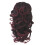 Dark Red Synthetic Ponytail Extension with Flat Claw Clip 4