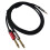 Kabel audio 3,5 mm – Dual6,35 mm, 1,5 m 4