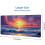 Mousepad Gamer com Design de Pôr do Sol no Mar, 80x30cm (31,5x11,8 polegadas) 2