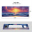 Mousepad Gamer com Design de Pôr do Sol no Mar, 80x30cm (31,5x11,8 polegadas) 3