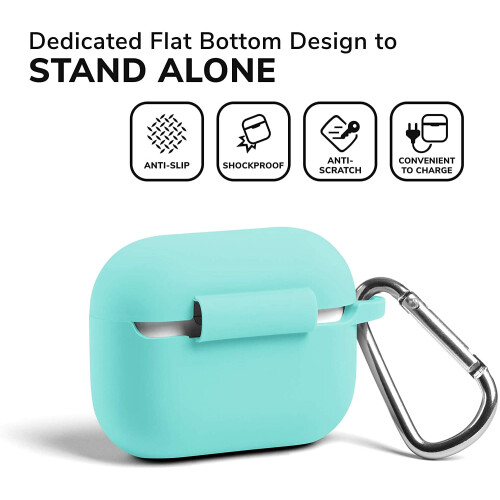 Θήκη AirPods Pro αντικραδασμική με μπροστινή οθόνη LED Aqua 2