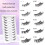 Ψεύτικες βλεφαρίδες Cat Eye Half-Eye, Φυσικές, Χοντρές, 10 Ζεύγη 3