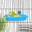 Wontee Bird Bath Box with Mirror – Translucent Plastic, 2