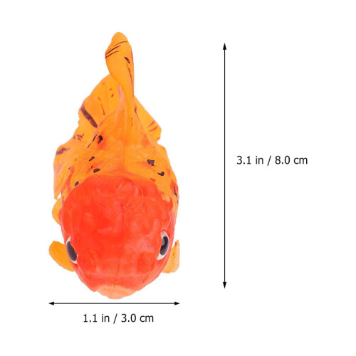 Flytande orange silikonfiskakvariumdekoration 1