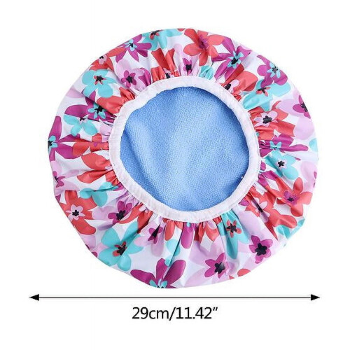 Bonnet de douche fleuri réutilisable – Polyester et EVA, 5 modèles 2