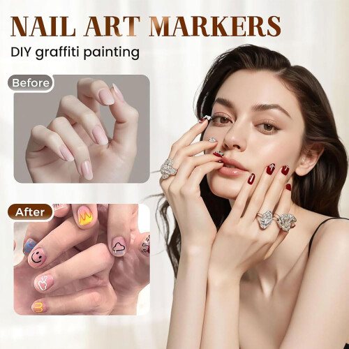12-farbiges Nageldesign-Marker-Set 1