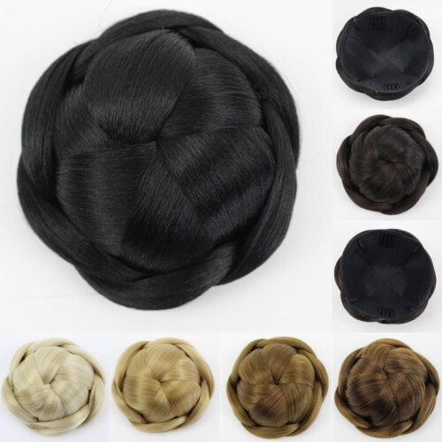 Chignon intrecciato con clip, extension da sposa 2
