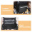 Wheelchair Armrest Bag Black Large Capacity 3