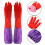 Langärmlige Nitril-Chemikalienhandschuhe, 3 Paar 2