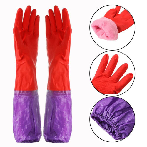 Nitrile Chemical-Resistant Long Sleeve Gauntlet Gloves 1