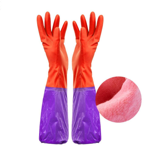 Nitrile Chemical-Resistant Long Sleeve Gauntlet Gloves 2