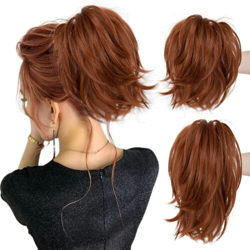 Κλιπ επέκτασης μαλλιών Messy Bun με εύκαμπτο σύρμα 1