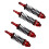 2 Paar Aluminium RC-Stoßdämpfer 1/10 Rot Silber 16