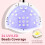 Lâmpada UV LED para unhas com 4 temporizadores e sensor automático. 4